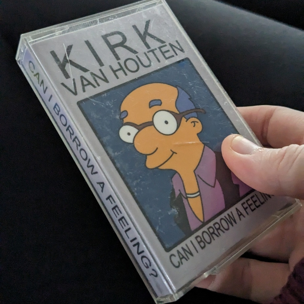 Kirk Van Houten Can I Borrow a Feeling Cassette Tape Handmade Replica